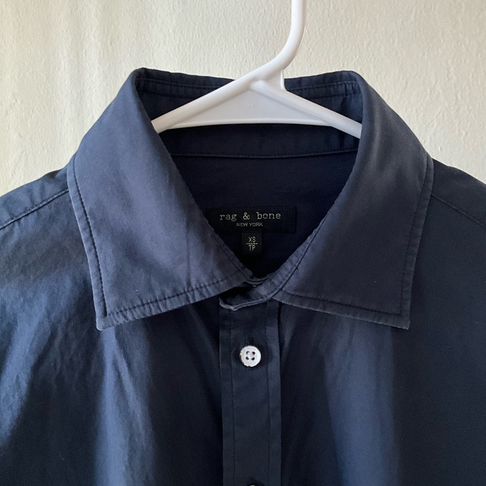 rag & bone Dark Blue Dress Shirt - Picture 3 of 7